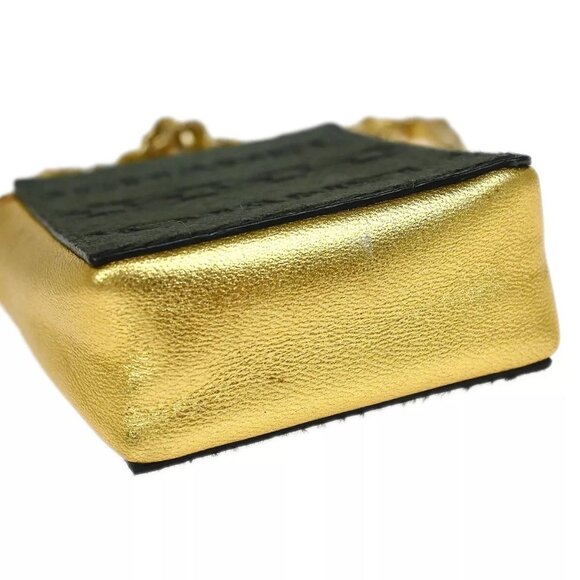 Chanel Khaki Chain Shoulder Cigarette Case Small Good 124965 - Picture 5 of 12